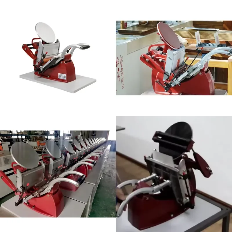 RC-06 Manual disc relief printing manual paper letterpress embossing printing machine