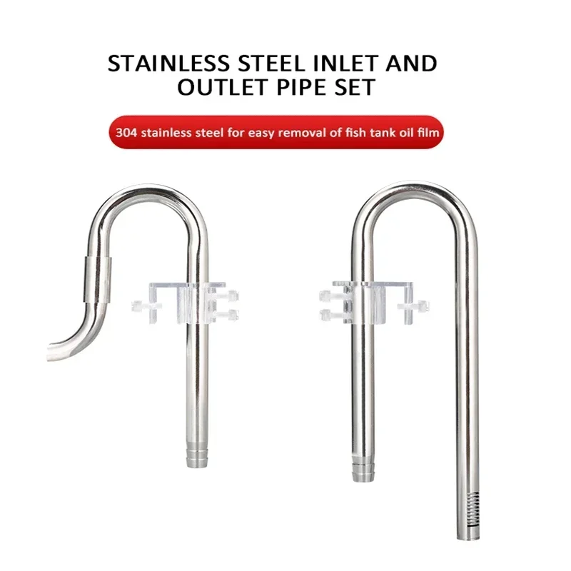 

Aquarium Filter Kit Fish Tank Faucet Pipe Inlet and Outlet Stainless Steel Remove Oil Film Lily Tube Aquarium Accessories