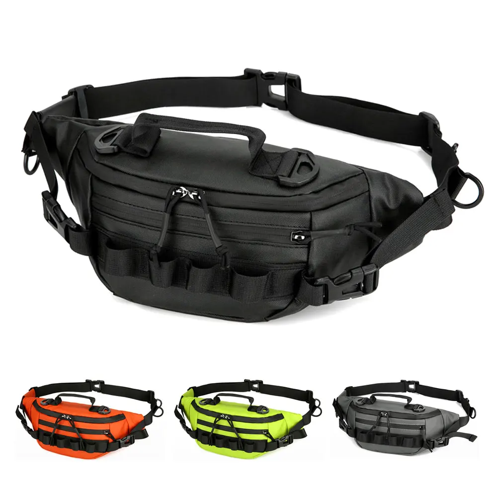 Multifuncional Lure Bag, Outdoor Tackle Waist Bag, Lightweight Fishing Pouch, impermeável Travel Storage Pack, AVA264