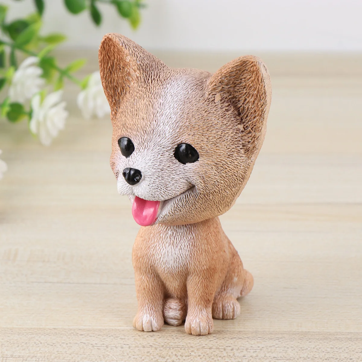 

Swinging Corgi Animal Car Adornment Cartoon Style Car Interior Decoration Home Office Table Ornament Relieve Fatigue