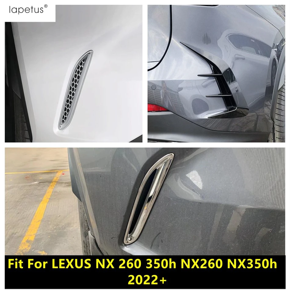 

Car Rear Fog Light Lamp Eyebrow Grille Strip Cover Trim ABS Chrome Accessories For LEXUS NX 260 350h NX260 NX350h 2022 - 2024