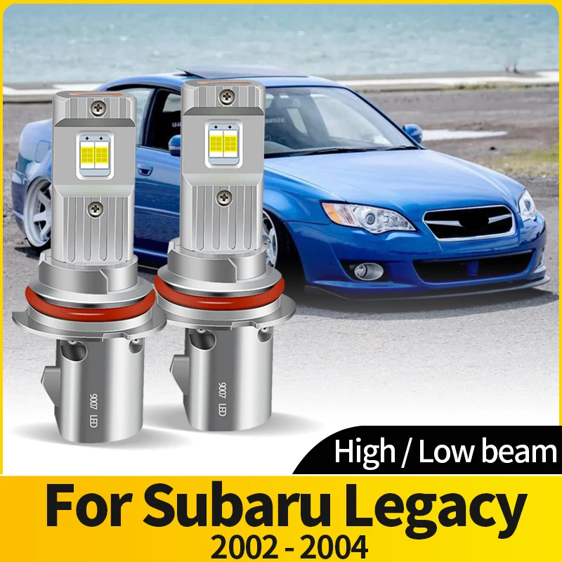 

2 шт. светодиодные 9007 HB5 фары HI/LO Beam светодиодные автомобильные фары 12 В супер яркие 6500K турбовентилятор CSP для Subaru Legacy 2002-2004