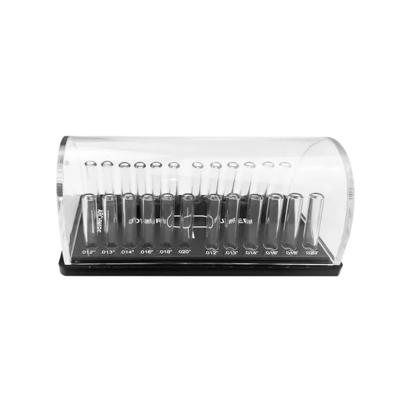 Dental Acrylic Organizer Holder Box Round/Rectangular Arch Wires Case for Placing Orthodontic Arch Wires Dental Lab Sipplies