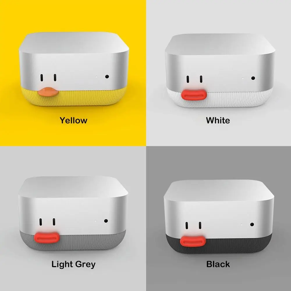 Creative 3D Printing Computer Base Power Button Front Dustproof Bracket Multi-color Cartoon Host Accessories for Macmini M4
