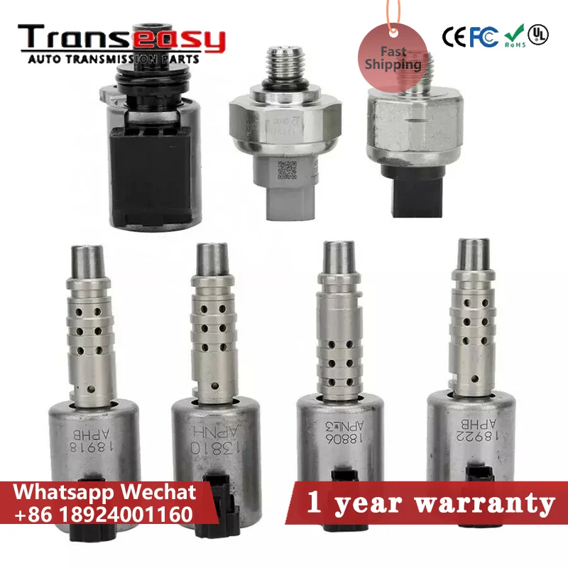 

JF017E CVT8 7PCS Transmission Transmission Solenoids OEM RE0F10D Fits For Infiniti JX35 QX60 Nissan