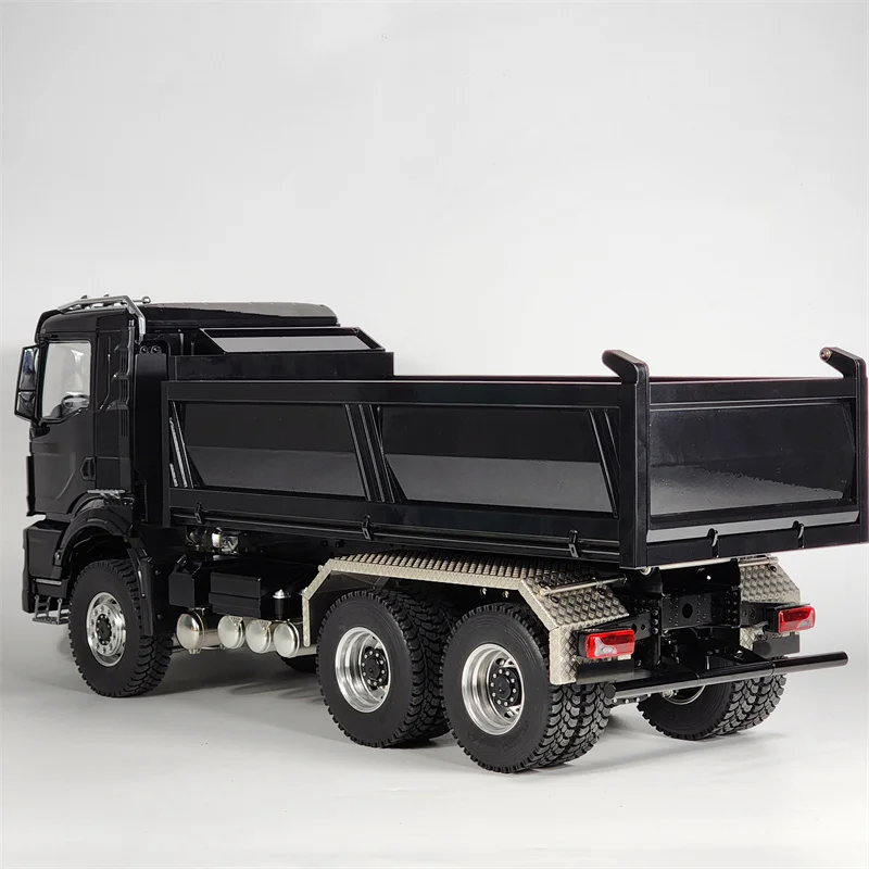 Modelo de feijão mágico escala 1/14 rc caminhão basculante hidráulico de controle remoto simulação elétrica veículo de brinquedo off road resistente