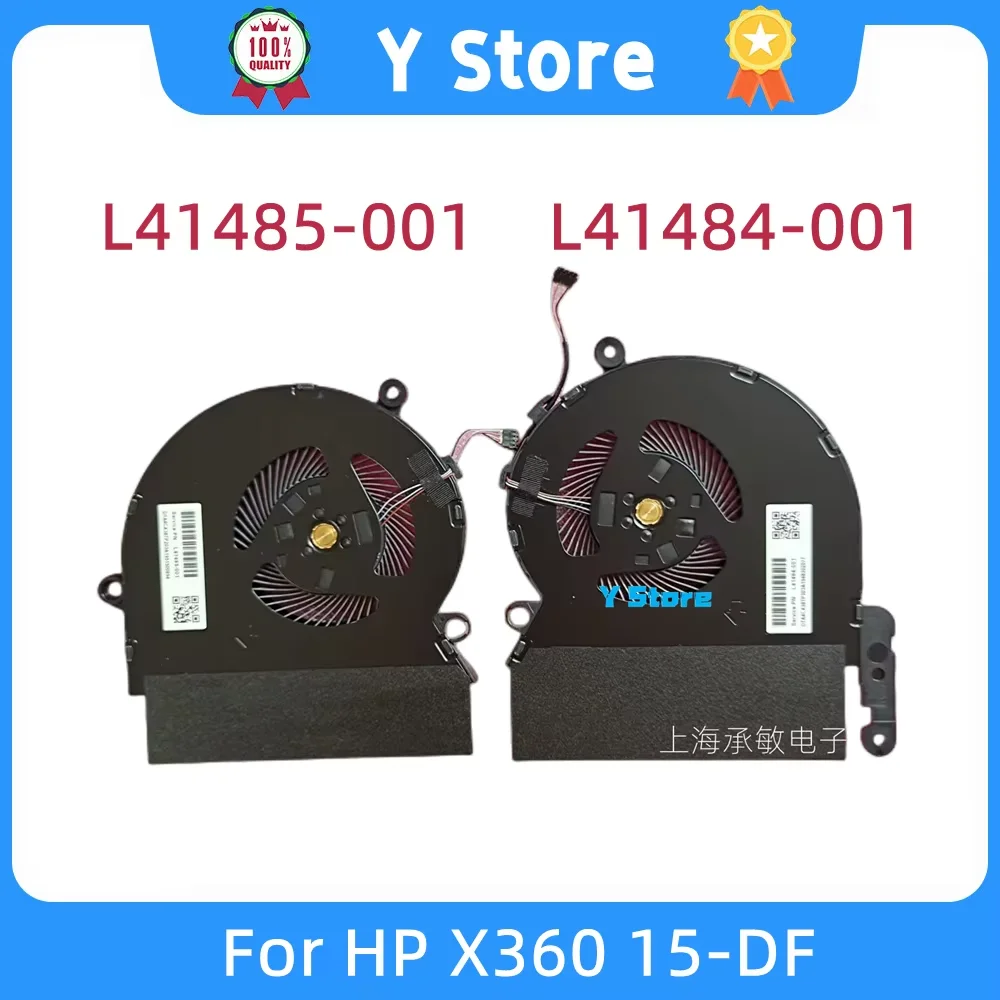 

Y Store NEW Original For HP X360 15-DF Laptop Cooling Fan L41484-001 L41485-001 100% Tested Fast Ship