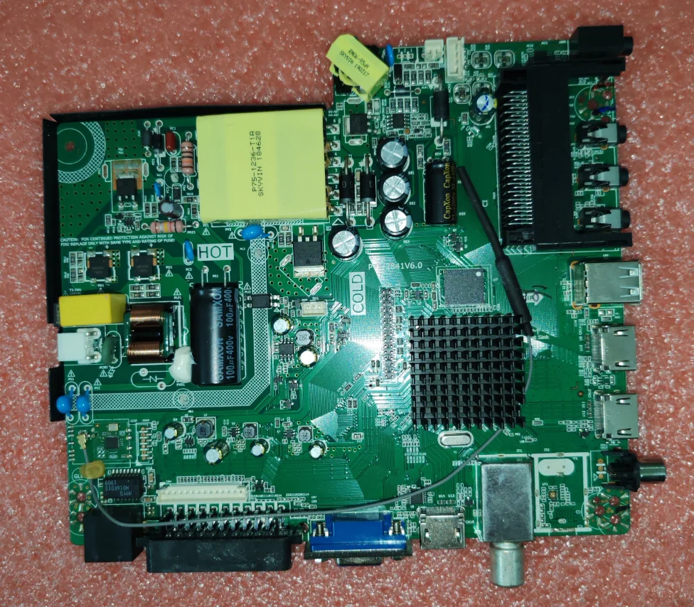 P75-2841V6.0 Three in one WIFI   LED TV motherboard tested well  82V 550MA   BH-19009  or    bh-19096  36--41v 600ma