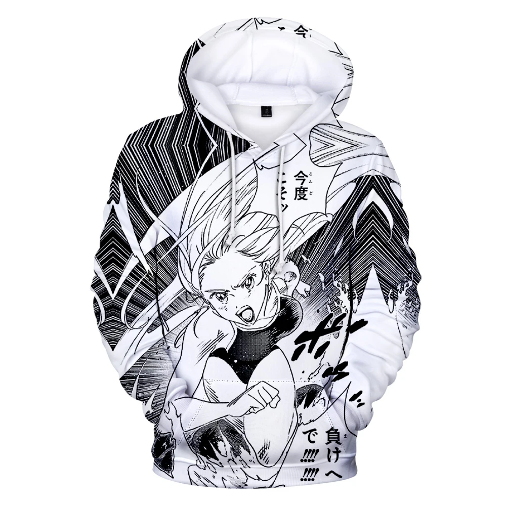 Manga Summer Time Rendering Hoodie Long Sleeve Women Men's Hoodies Harajuku Streetwear Japanese Anime Clothes Plus Size