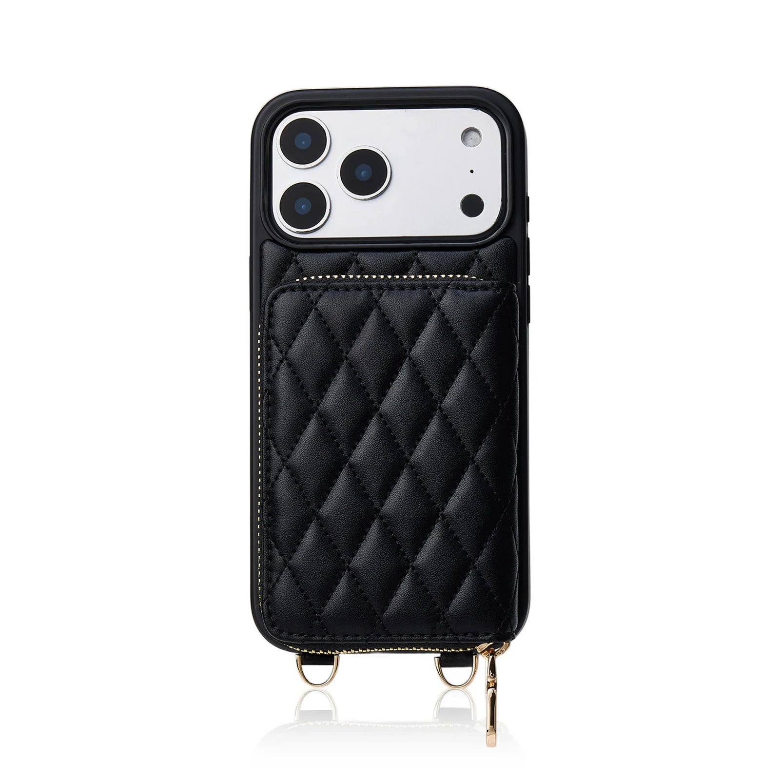 For iPhone 17 Pro Max/17 Pro/17 Air/17 Women's RFID Blocking Wallet Case PU Leather Zipper Card Holder