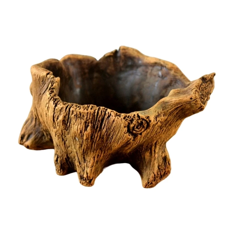 Cement Flower Pots with Tree Root Texture for Bonsais and Enthusiasts C5AD
