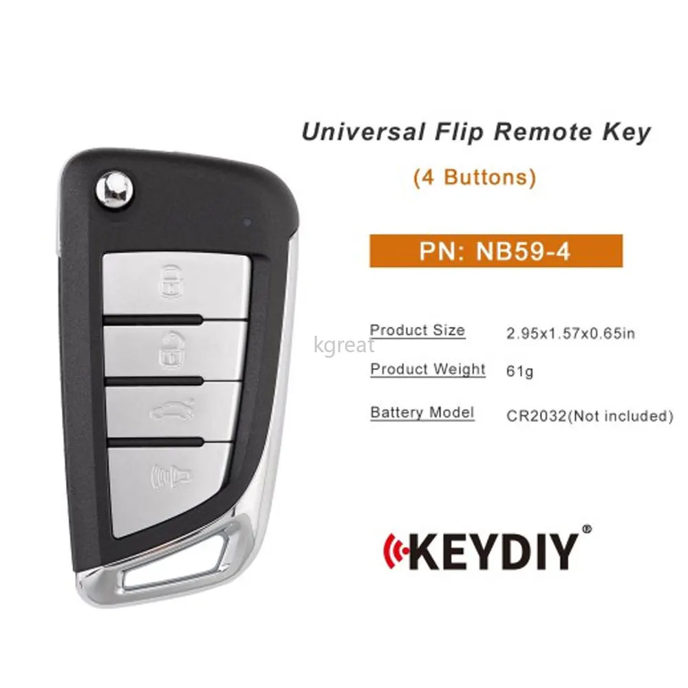 1/5Pcs KEYDIY KD NB59 Universal Smart Remote Key KD NB59-4 NB59-3 Car Remote Key Used with KD900/KD MINI/KD MAX Programmer