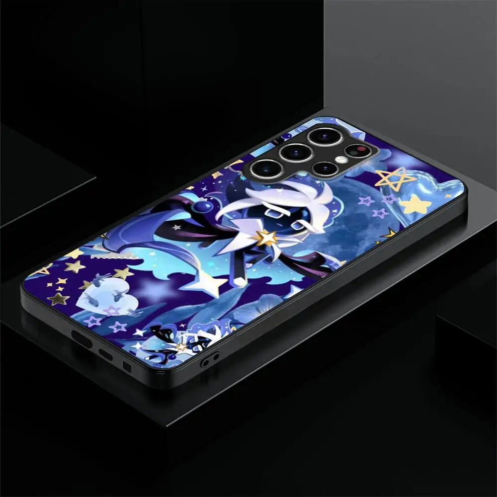 Game Cookie Run Kingdom Phone Case For Samsung Galaxy S23 S22 S21 S20 Plus Ultra M54 Note20 Soft Black Phone Cover