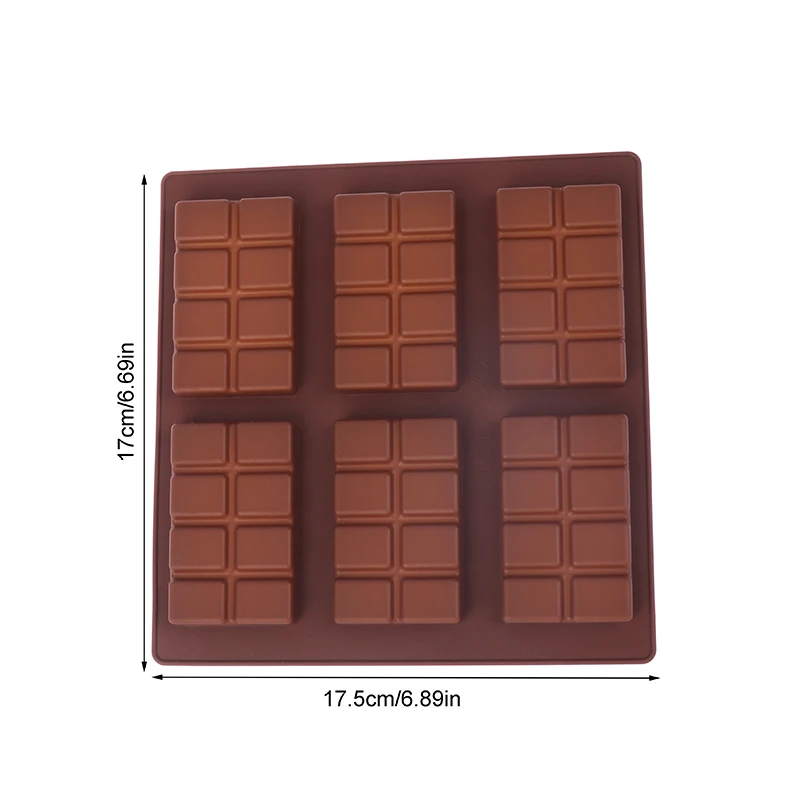 Molde de silicona rectangular para manualidades, barra de caramelo de Chocolate, romper, proteína, Engery, cera, derretido, bomba de grasa, aperitivos, herramientas para hornear de cocina