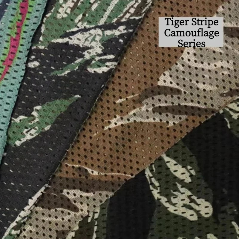 

Тонкая сетчатая ткань серии «Тигровый камуфляж»: легкая, мягкая, дышащая, эластичная — для шейных гет, масок и бандан.