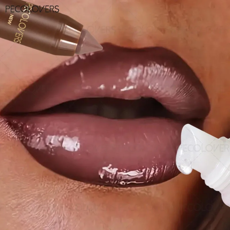 1SET Set di matite per labbra, matite per labbra con lucidalabbra, contorno labbra contorno labbra, idratare le labbra, labbra piene e scivolanti, trucco labbra