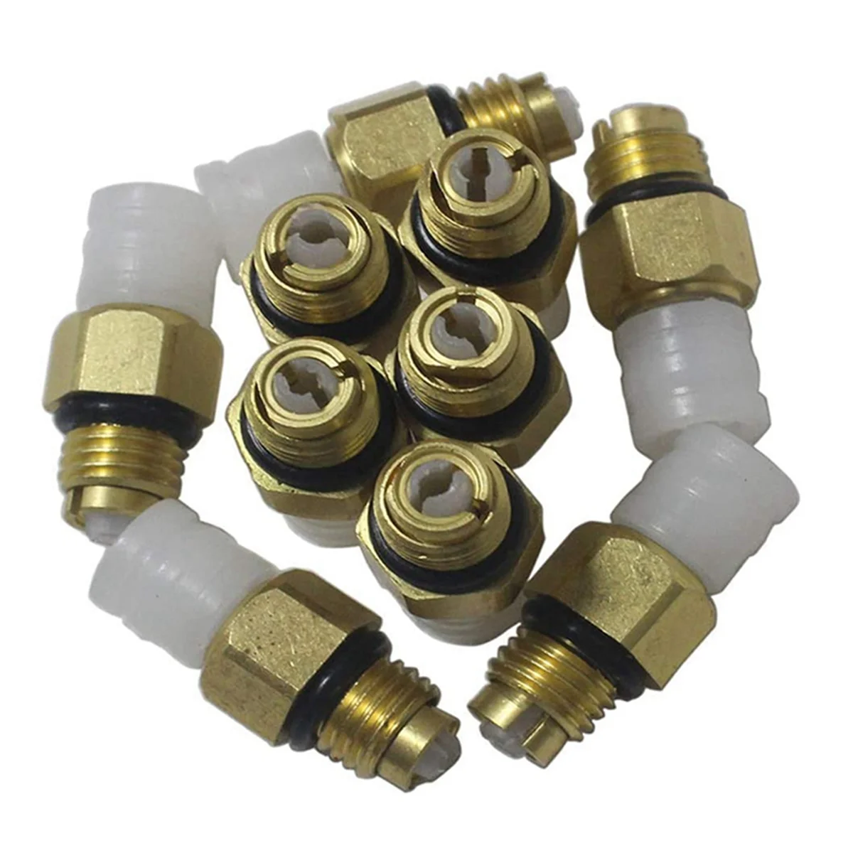 10Pcs M8 for Mercedes-Ben W164 W212 Air Suspension Line Hose Connector Fitting 1643204613 1643204413