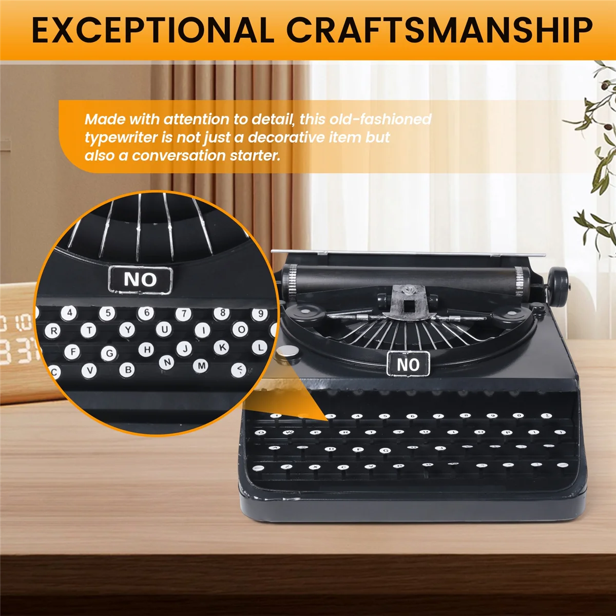 N18r retro máquina de escrever à moda máquina de escrever decoração para casa modelo adereços ornamentos melhor presente para crianças