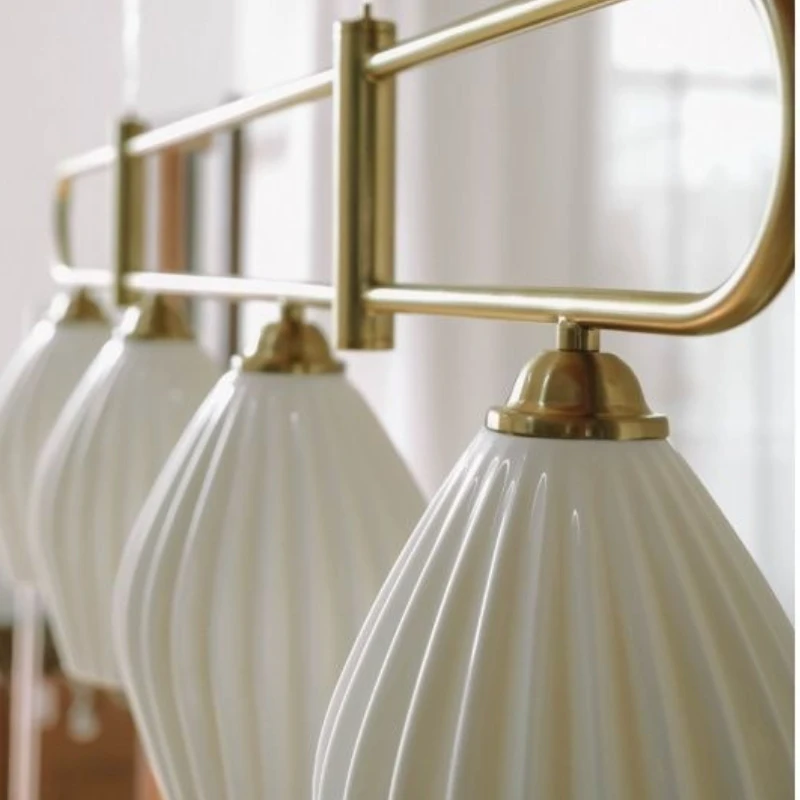 Modern Glass Chandelier for French Restaurant  Bar Counter A Living Room Pendant Lamp Interior Design Lighting Hanging Fixture