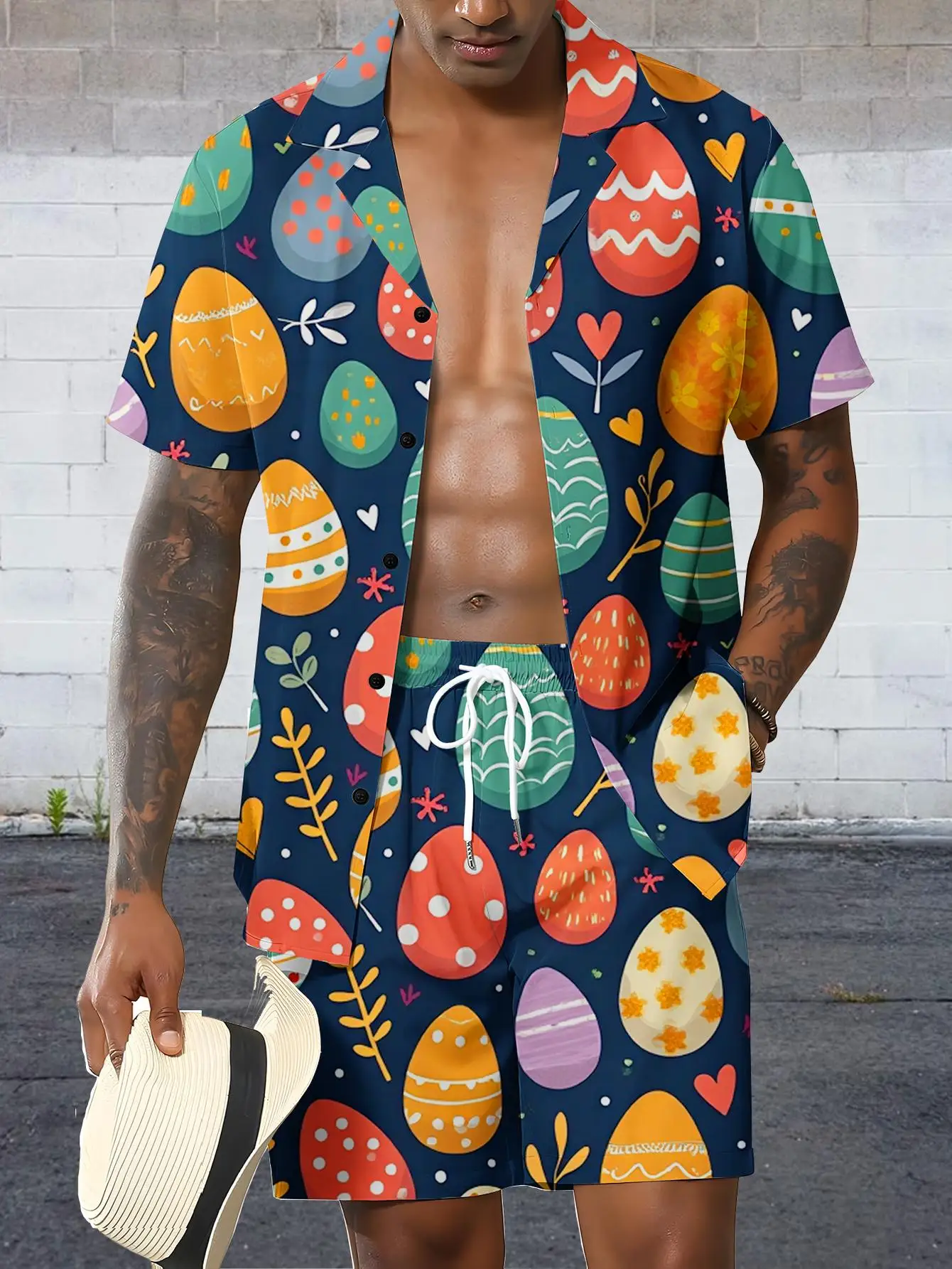 Men's Shirt Sets 2026 Spring/Summer Graphic sweat suit 3D Printed jogging set drip clothing men's Tracksuit set Tracksuit men