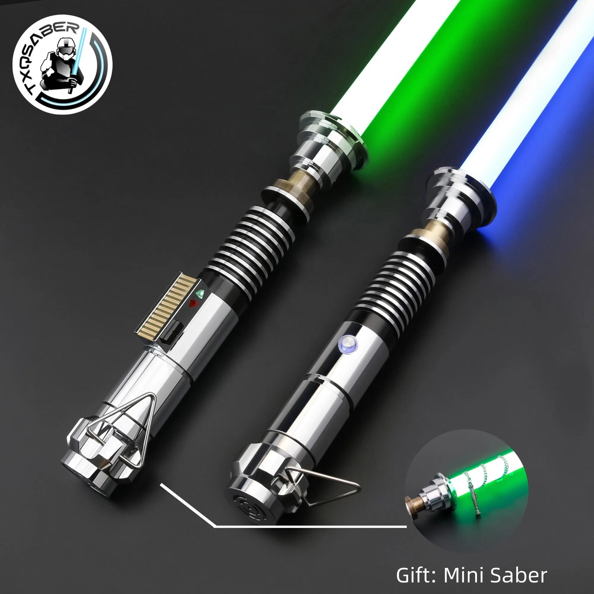 

TXQSABER Luke EP6 Skywalker Lightsaber Metal Hilt for Heavy Dueling Color Changing Sounds Force Blaster Jedi Laser Sword Toys