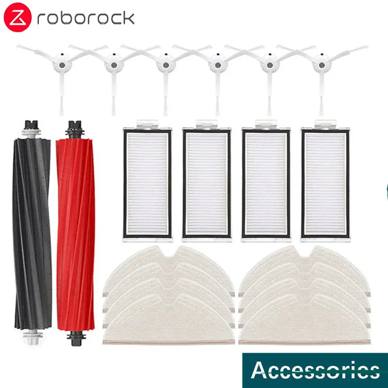 NEWRoborock Q8 Max + Q8 Max Q8 Max Plus Q5 Pro Q5 Pro Plus Parti di ricambio Accessori Spazzola laterale principale Filtro Hepa Mop Sacchetto per la polvere