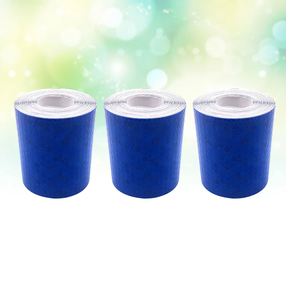 

3pc White Adhesive Reflective Tape For Running Safety Night Riding Outdoor Tools Warning Strip Camping Hiking Gear