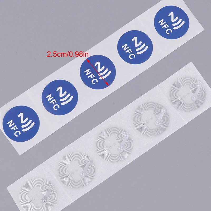 1/20/50Pcs ป้าย NFC สติกเกอร์ป้ายป้ายสติกเกอร์ RFID อิเล็กทรอนิกส์แท็ก Rewritable Secret Key สติกเกอร์แท็ก NFC