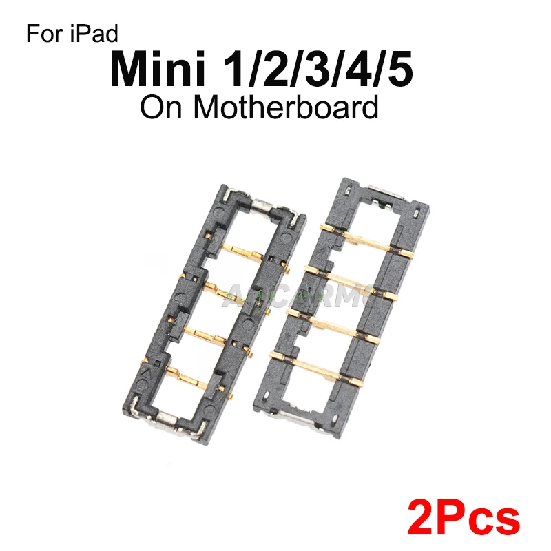 Aocarmo 2 قطعة/الوحدة لباد مصغرة 1 2 3 4 5 بطارية FPC موصل الاتصال على اللوحة الرئيسية اللوحة استبدال جزء #2