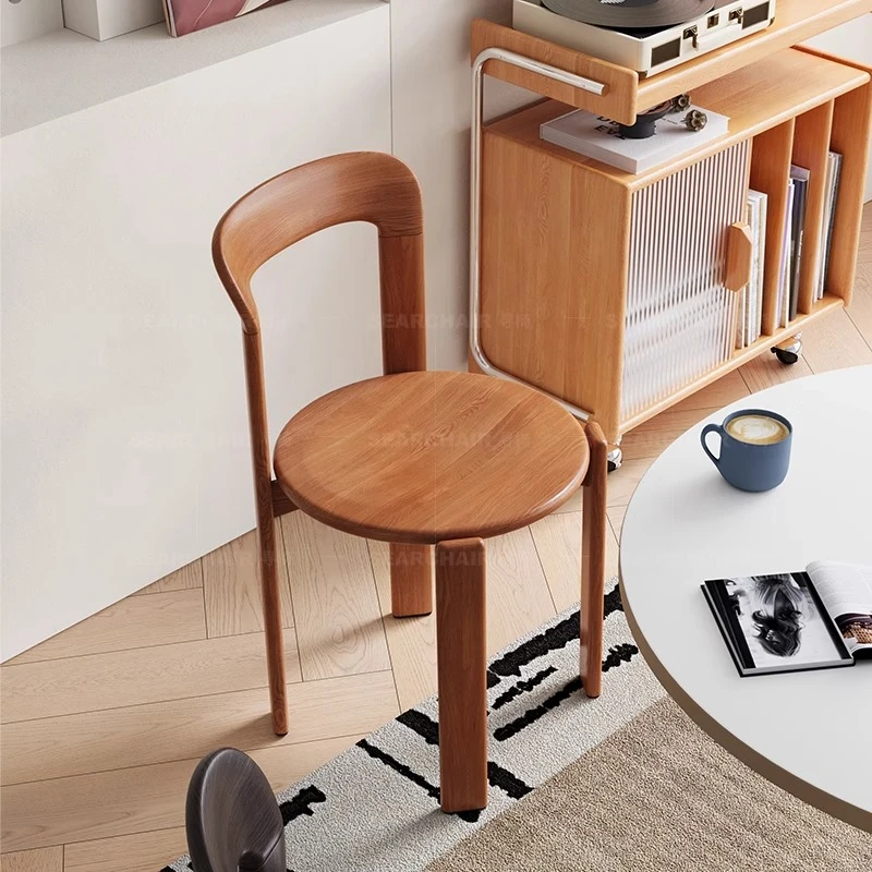 유행 내구성 단단한 나무 식사 의자 복고풍 홈 라이트 럭셔리 중고 등받이 의자 Escabroso 다이닝 룸 가구