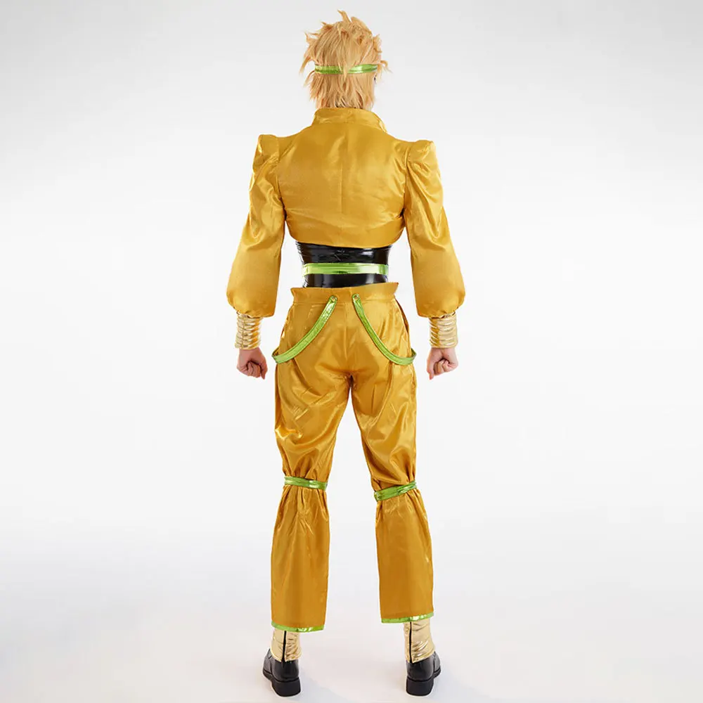 Dio Brando Cosplay Costumes Yellow Uniform Anime JoJo's Bizarre