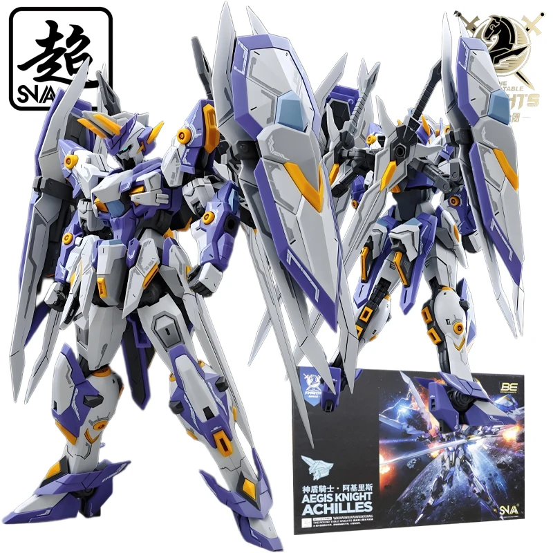 SNAA ของแท้ SNAA Round Table Knights Series พลาสติกประกอบของสะสมสําหรับเด็กผู้ชายเป็นของขวัญหุ่นยนต์รุ่น