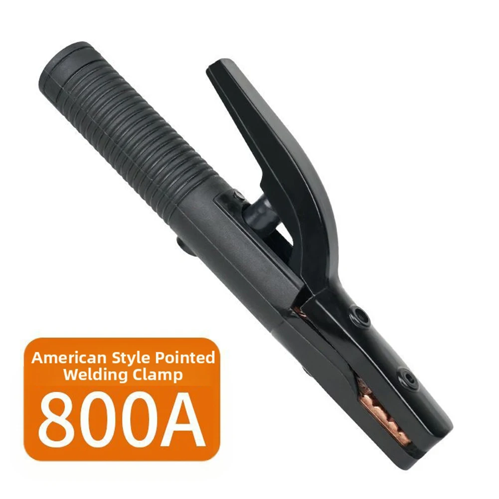 Electrode Holder 300A 800A Welding Clamp Copper Body Insulated Handle Flame Resistant Nylon Material for Welding Use