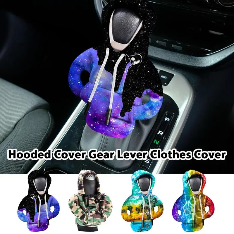 

Hoodie Shift Lever Cover Universal Change Lever Sweatshirt Gearshift Cover Hoodie Gear Knob Sweater Car Gear Shift Knob Cover