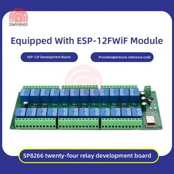ESP8266 WIFI 24 Channel Relay Module ESP-12F Relay Development Board Power Supply 5V/12V/24V/10A for Smart Home Wireless Control