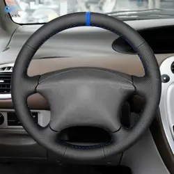 Car Accessories Steering Wheel Cover Leather Trim For Citroen C5 2001 - 2006 Xsara Picasso Berlingo Peugeot Partner 2003 - 2008