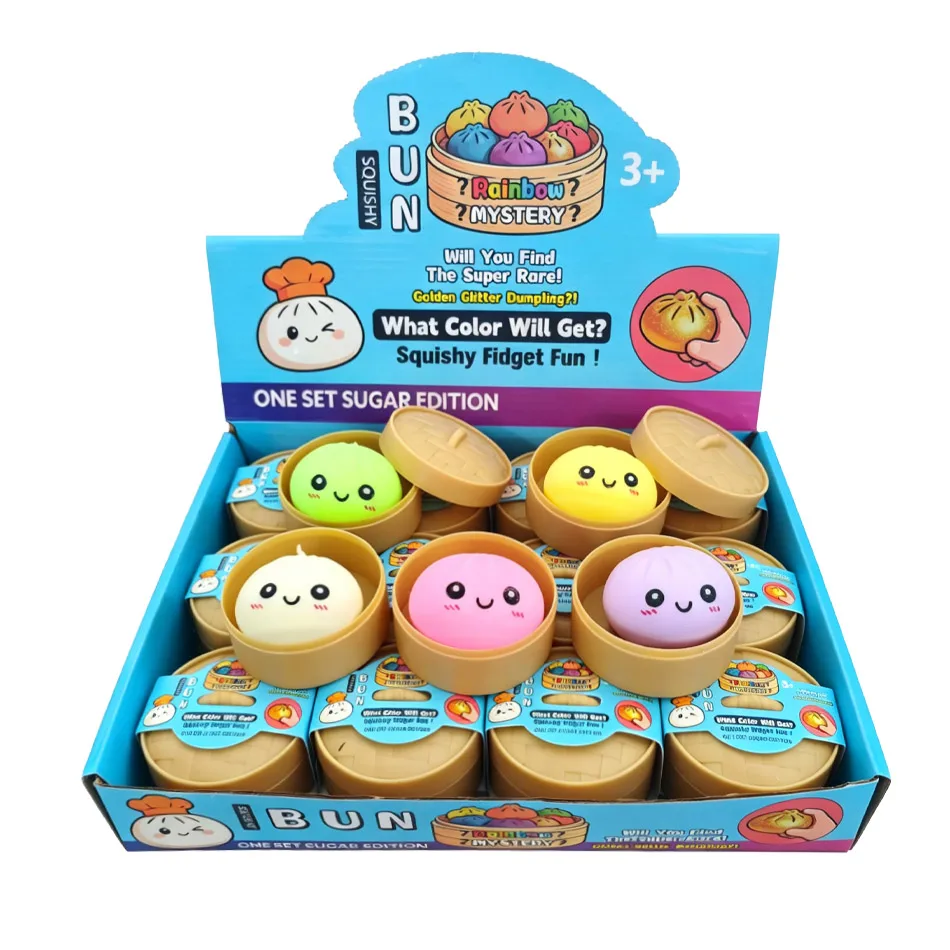 2026 Baozi Mysteries Dumplings Stress Relief Fidget Toys Home Office Desk Accessories Party Gift Mystery Dumpling Squishy