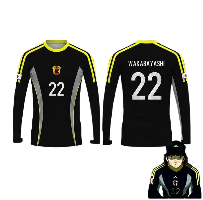 

Jersey Anime Captain Tsubasa Football 3D Print T-shirt Men Women Fashion Casual Long Sleeve Sports Tops Tees Men Clothing Soccer
