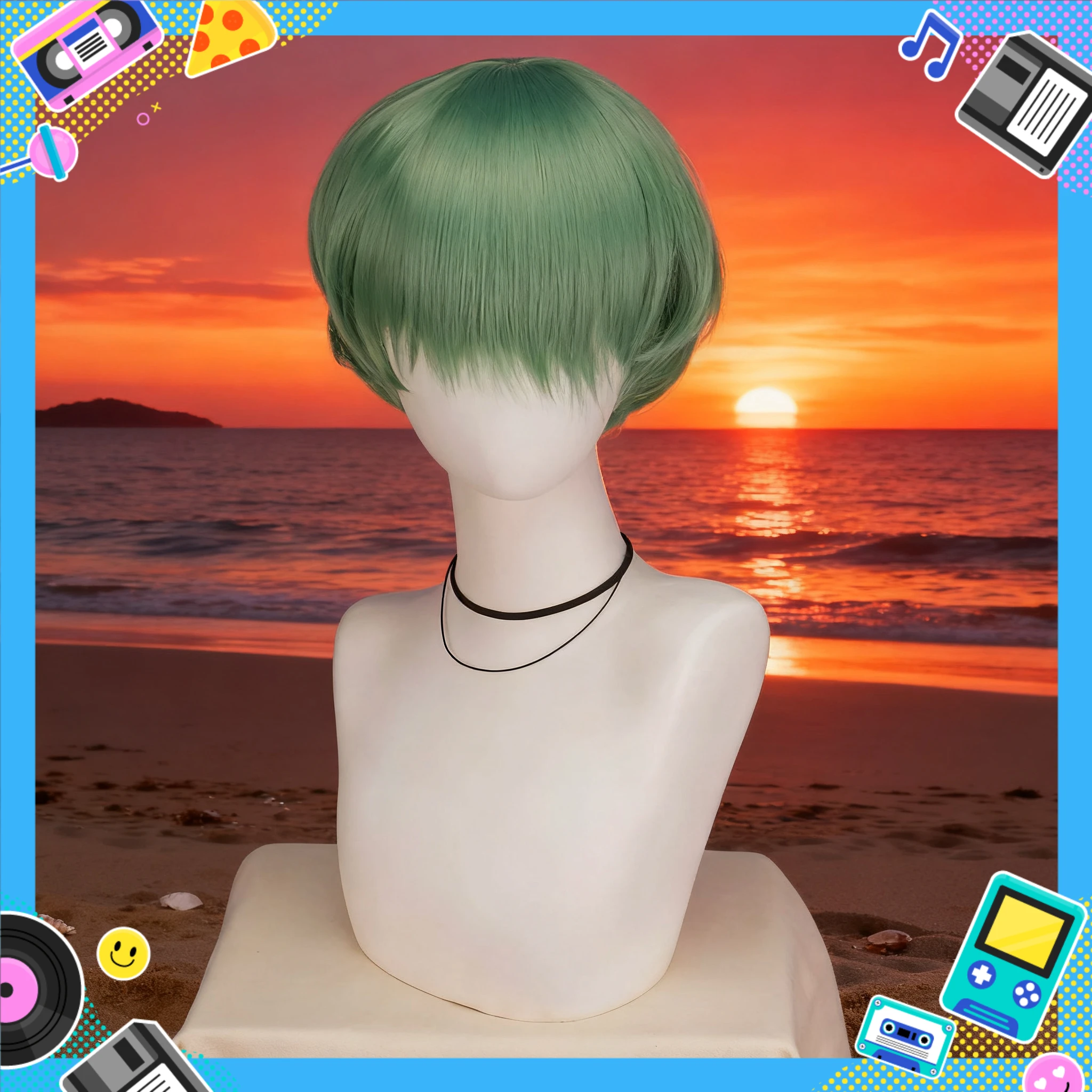 วิกผมคอสเพลย์จากภาพยนตร์เคป๊อป รูมิ โซอี้ นักล่าปีศาจ วิกผมสังเคราะห์ทนความร้อนสำหรับงานคาร์นิวัล