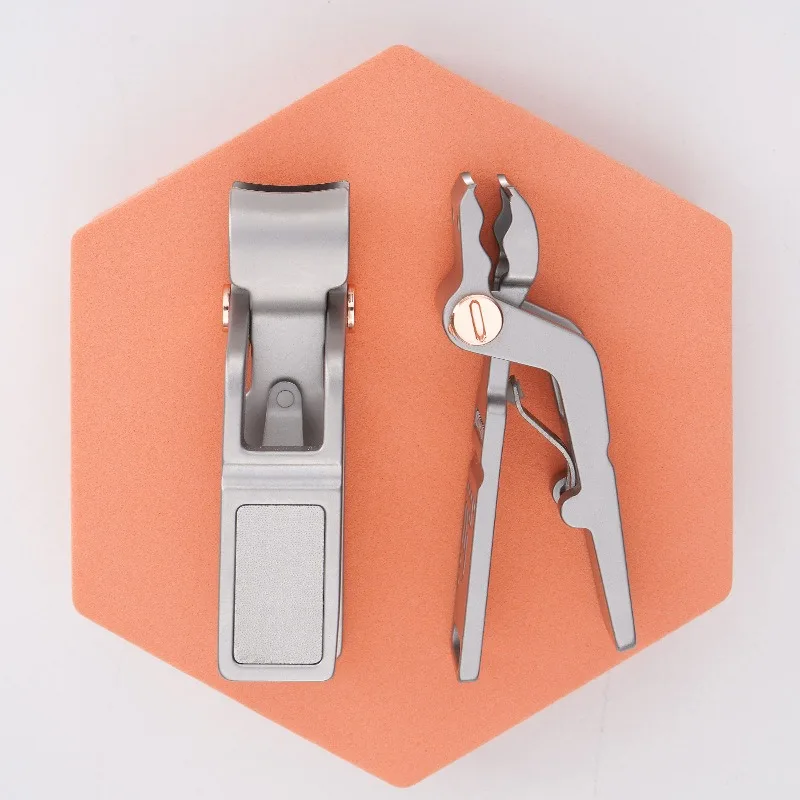

Crocodile-shaped Wide Nail Clippers Stainless Steel Manicure Cutter Anti-splash Thick Hard Toe Nails Scissors