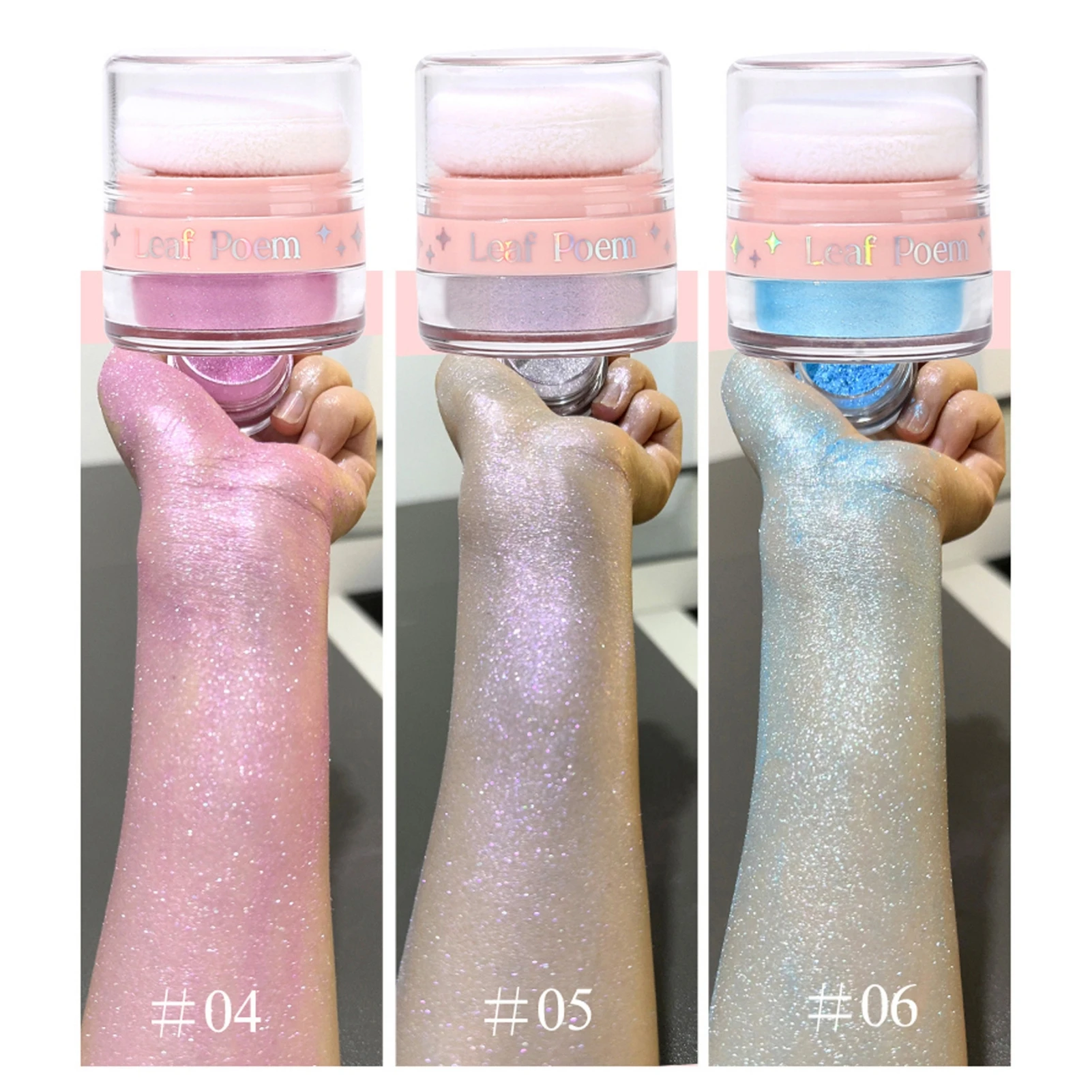 ผงกลิตเตอร์มุก 1 ชิ้น, ผงละเอียด, เหมาะสำหรับผม/ผิวกาย/ใบหน้า, ผงไฮไลท์, ผงบลัชออน, เหมาะสำหรับงานเทศกาลดนตรี