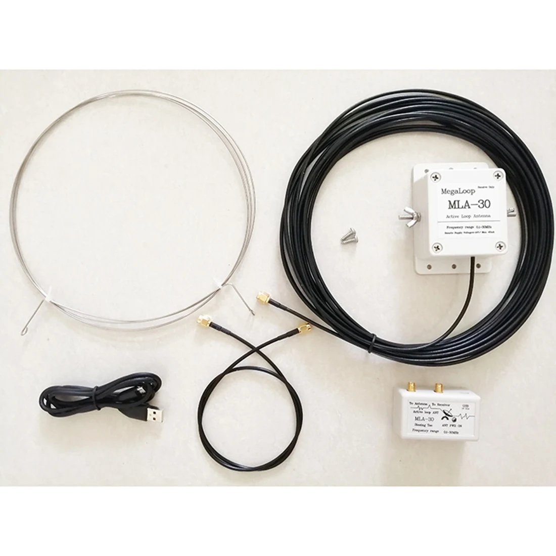 A26P MLA30+ MLA-30 MLA30 Plus Active Magnetic Loop Antenna HA SDR Short Medium Wave Radio Antenna Low Noise 500KHz-30MHz