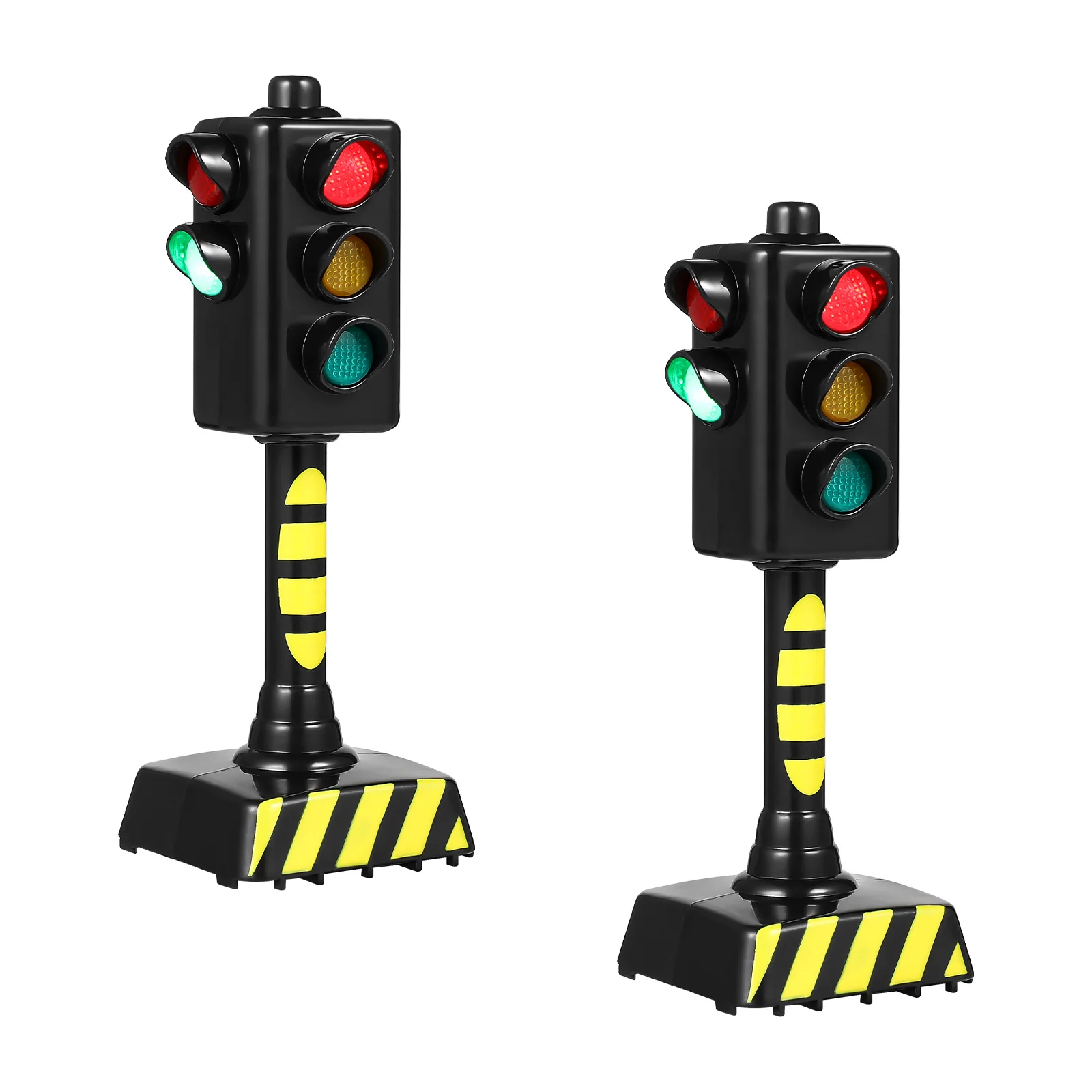 Mini Traffic Signal Light Toy para Crianças, Simulação de Modelo, Sinal de Estrada, Cena, LED, Seguro, Educação, Aprendizagem, Acessórios para