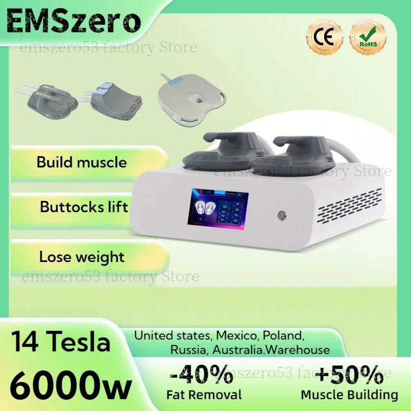 EMSzero EMS Sculpt Machine 2024 NEW RF 6000W Hi-Emt Body Sculpting Fat Removal Cellulite Reduction Slimming Emsslim Neo Salon