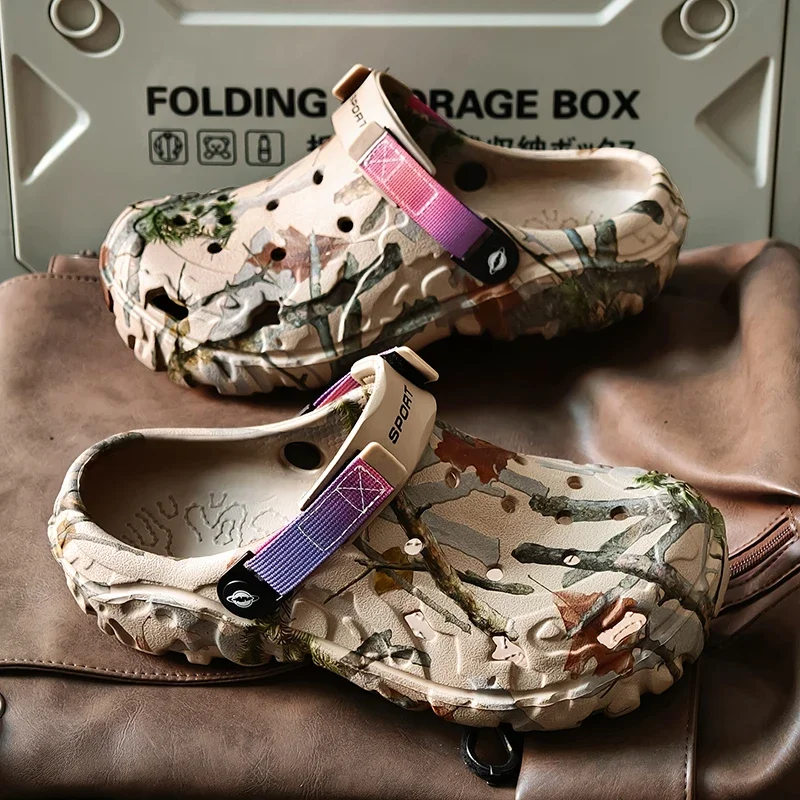 Herren-Hausschuhe aus EVA, rutschfeste Pantoletten, dicke, weiche Plattform-Sandalen, modische, bequeme Herren-Sommer-Schuhe – Detail 9
