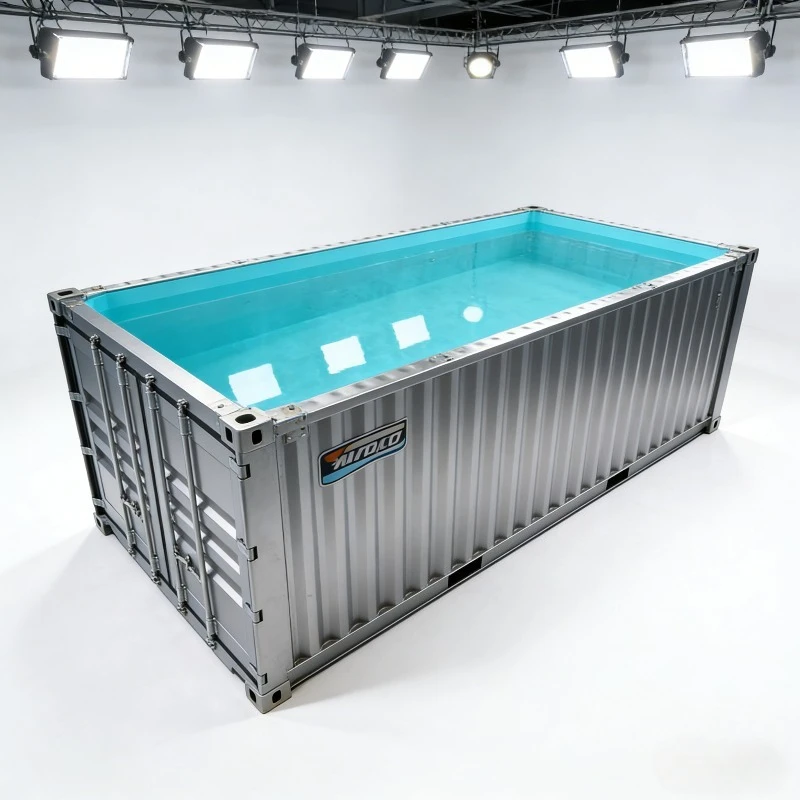 Contenedor Seco Prefabricado de Fábrica de 20 Pies, Puede Usarse para Construir Piscinas al Aire Libre