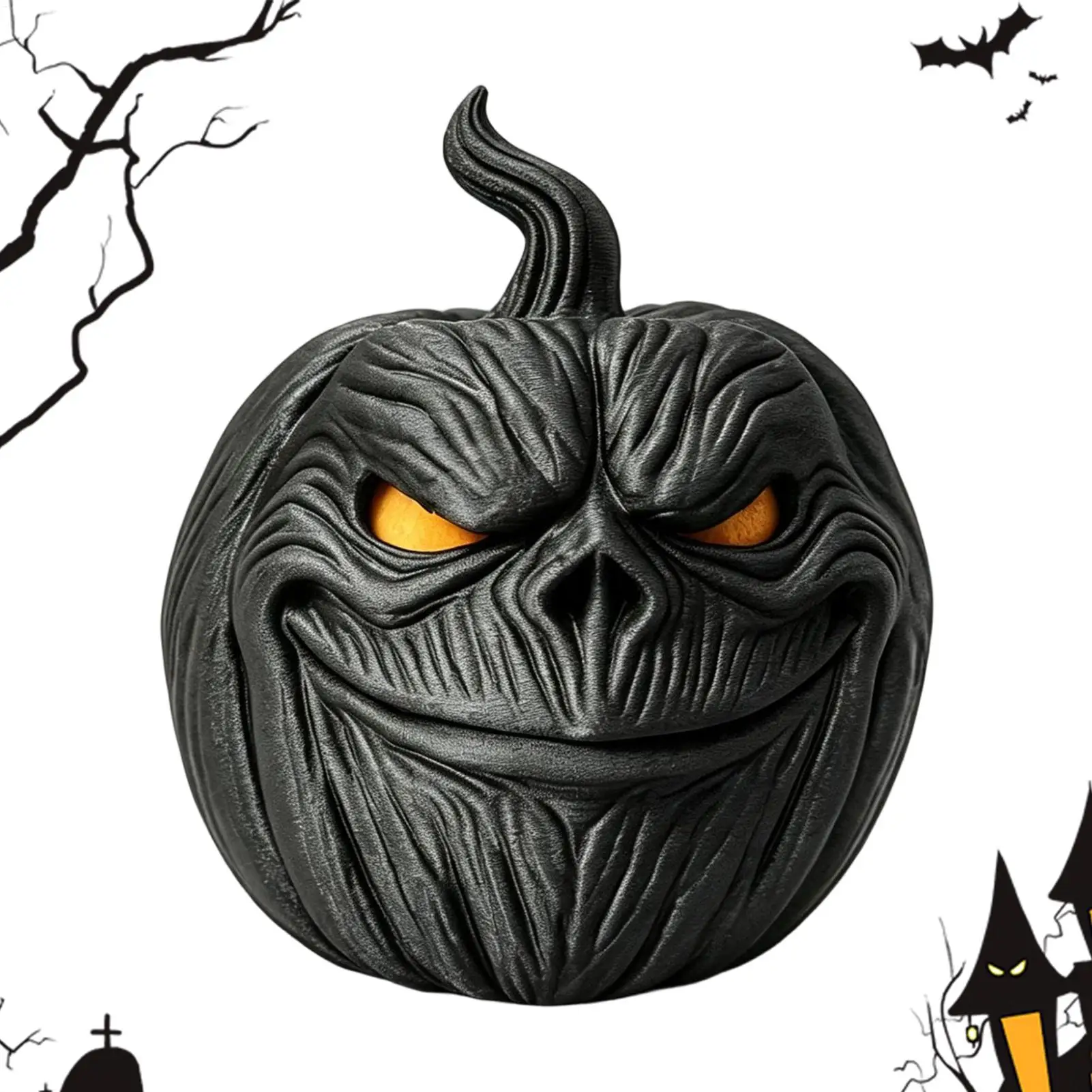Pumpkin Decorations Gothic Table Mantels Shelves Party Crafts Pumpkin Statues For Home Wedding Holiday Indoor Mantels Shelves