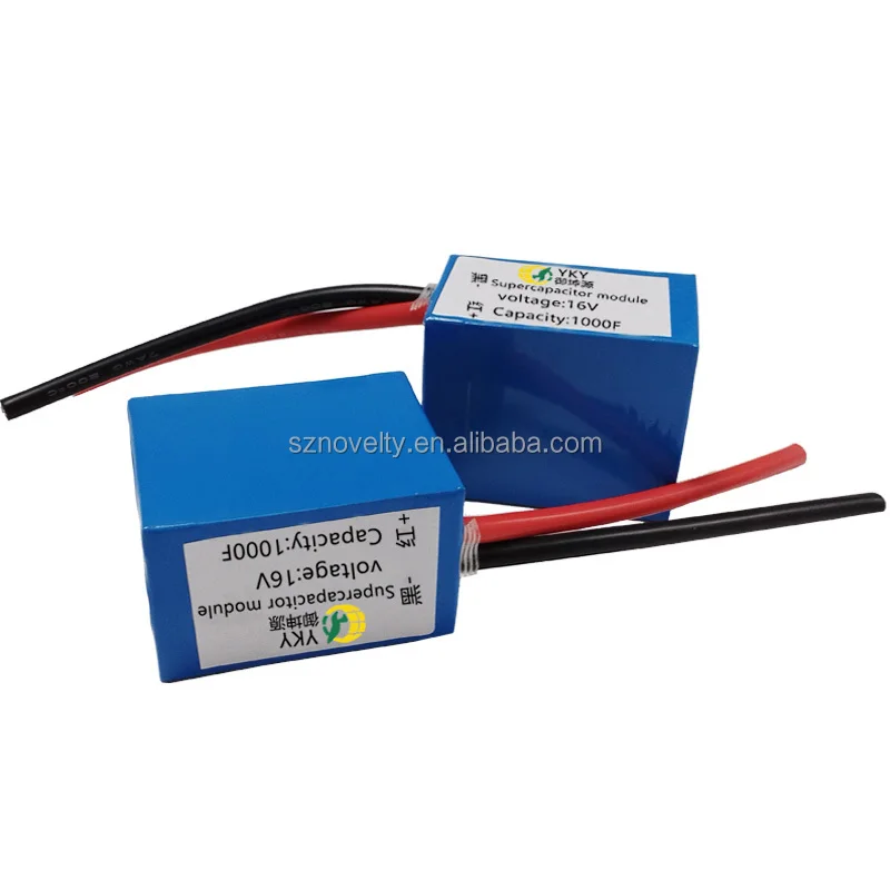 Módulo de potencia de arranque del Motor eléctrico, supercondensador de 16V y 1000f, 12V y 16V, farad para Estación de arranque del motor