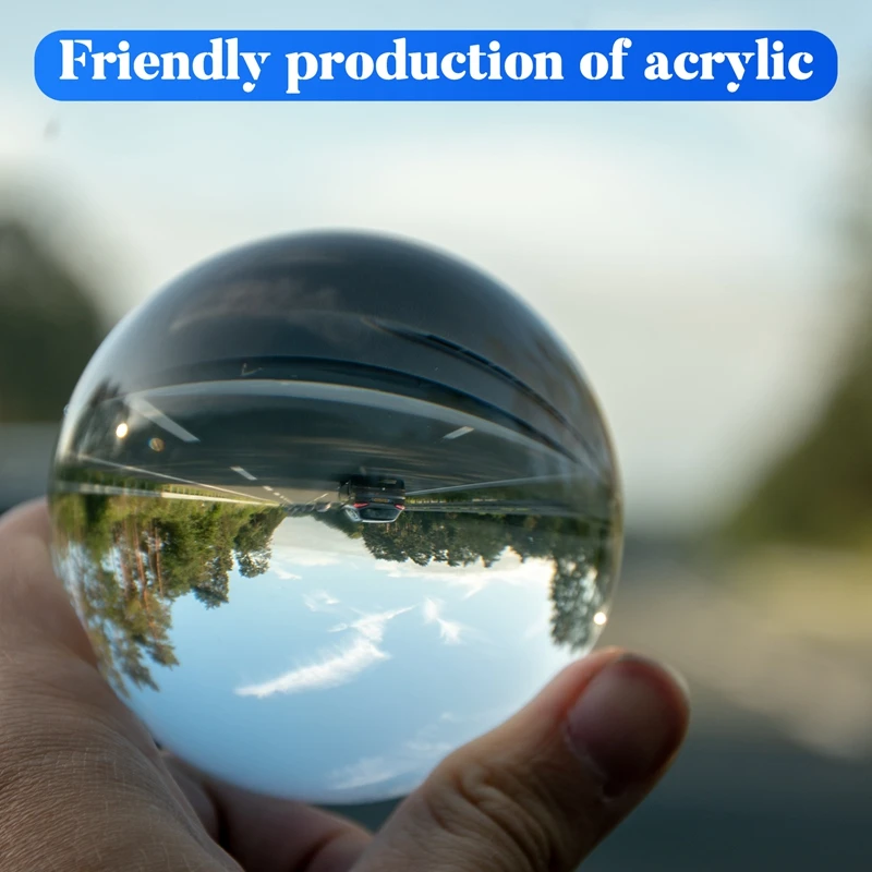 60mm Clear Acrylic Ball Transparent contact Manipulation Juggling ball Gifts-SPMI
