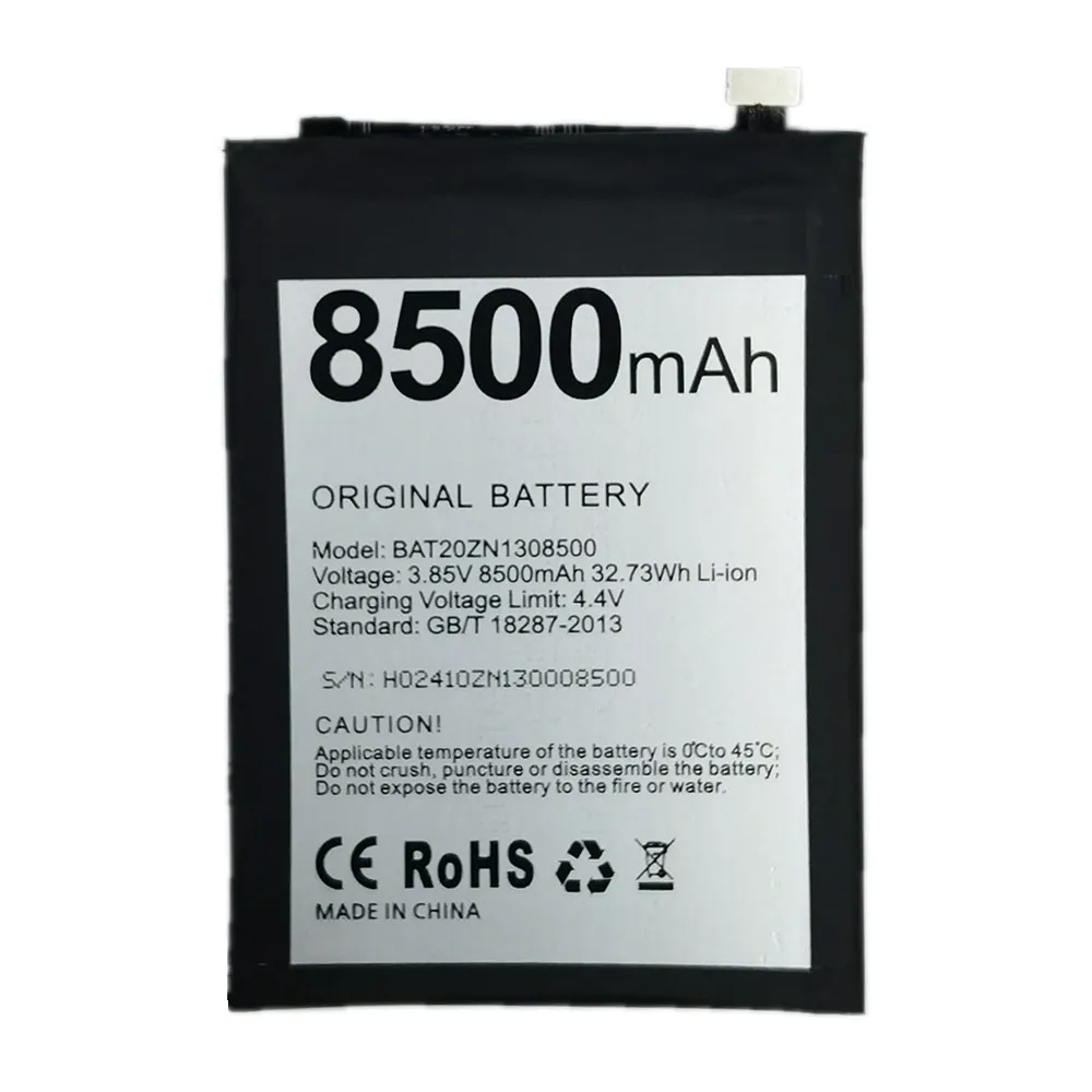 8500mAh Original High Quality S86 Phone Battery For Doogee S86 Pro S86Pro Smartphone Batteries BAT20ZN1308500 + Free Tools